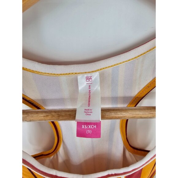 No Boundaries XS Womens Multicolor Striped Sleeveless Dress - Picture 2 of 4